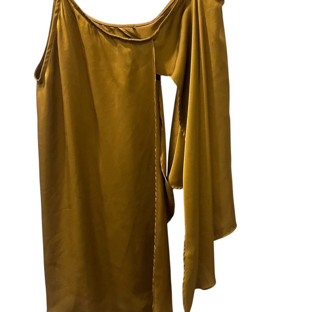 Zara Two Set Body Suit Rhinestone One Shoulder Blouse Size Large Women’s - Picture 11 of 12